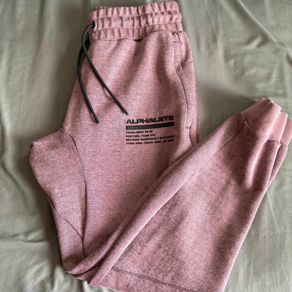 SOLD Alphalete Marled Mauve Origin Joggers